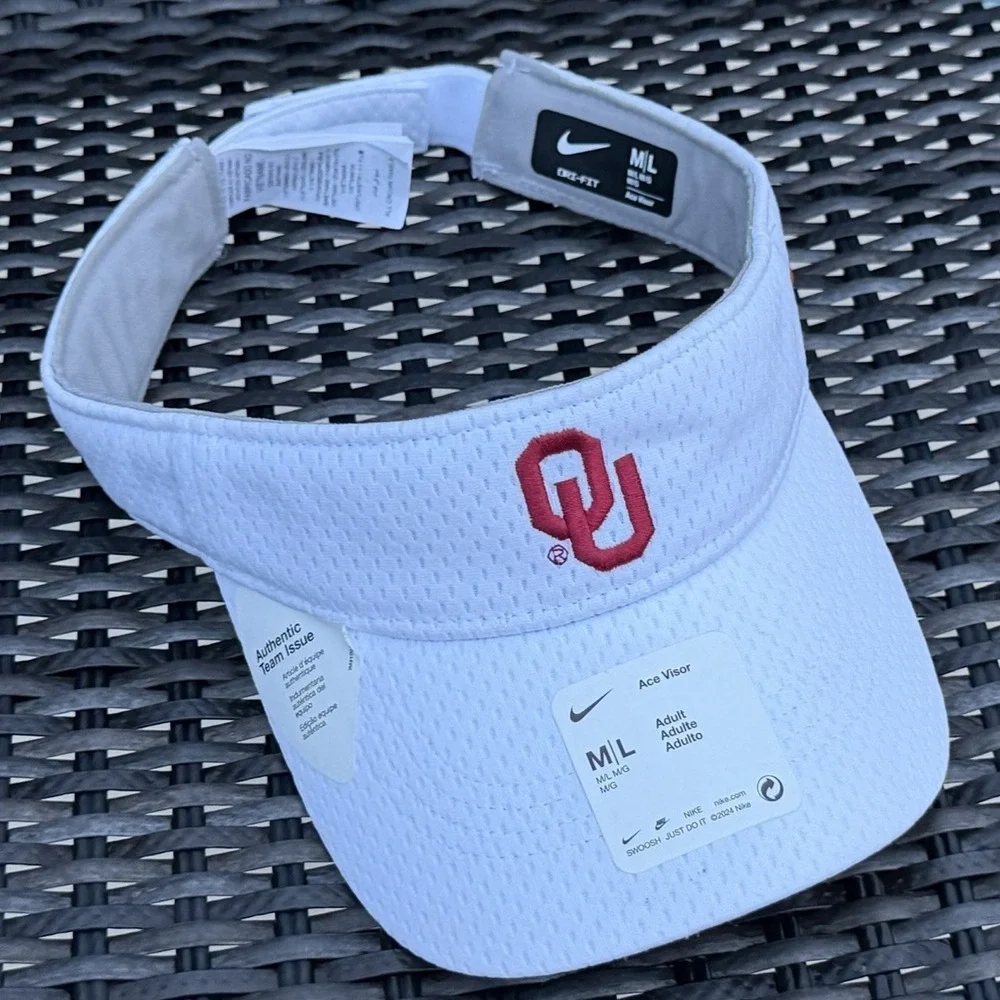 Nike Oklahoma Sooners 2026 Dugout Dri-FIT‎ Ace Adjustable Visor Unisex NWT